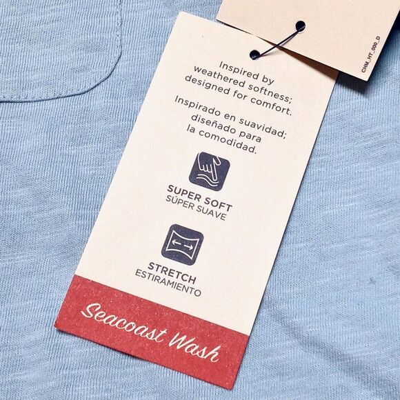 NWT Chaps Seacoast Wash Sky Blue 100% Cotton Comfort Button Shirt - Mens Size XL - Picture 4 of 7